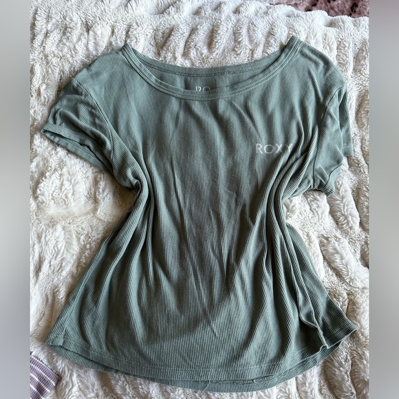 💓 Roxy vintage loose blouse top stretchy large - Picture 1 of 2